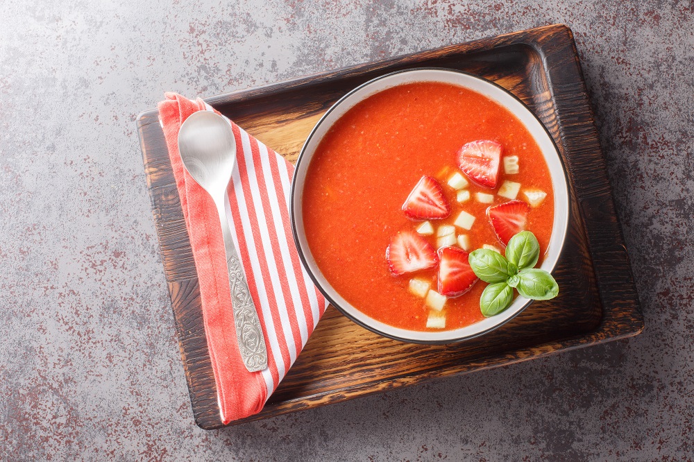 Strawberry gazpacho