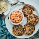 Porcini potato latkes