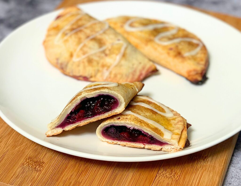 Triple berry hand pies